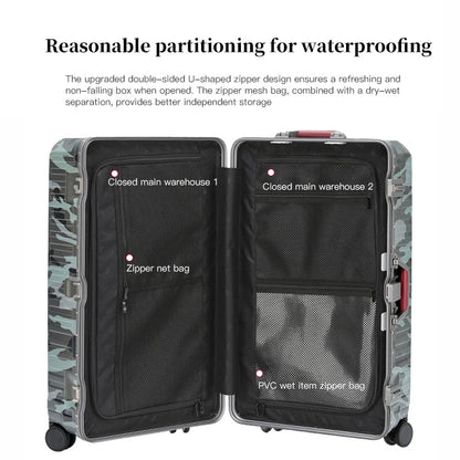 AA OUT OF STOCK Wide Grip Hard Shell Suitcase - Zagreb-Gray-S (47 L)-Nora Luxe