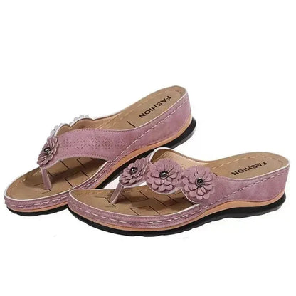 Comfortable Floral Slide Sandals for Women