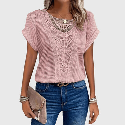 Elegant White Pearl Button Down Shirt