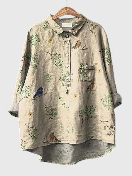 Pretty Floral Lightweight Women's Blouse