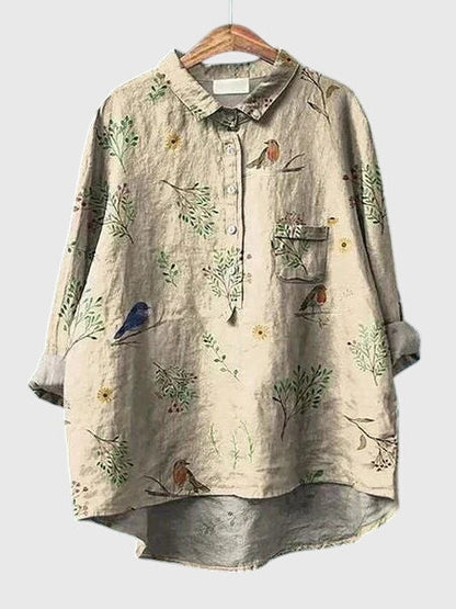 Pretty Floral Lightweight Women's Blouse