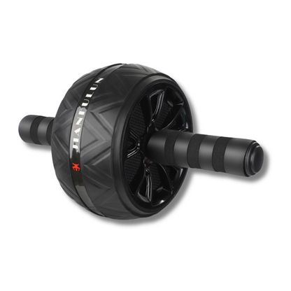 Ab Roller with Wide Wheels - CoreX-Black-The Livary