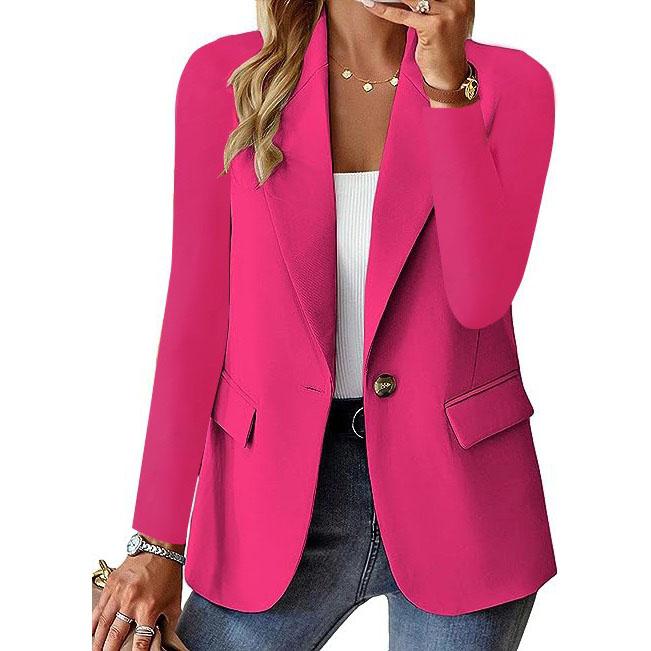 Classic Fit One Button Women's Office Blazer
