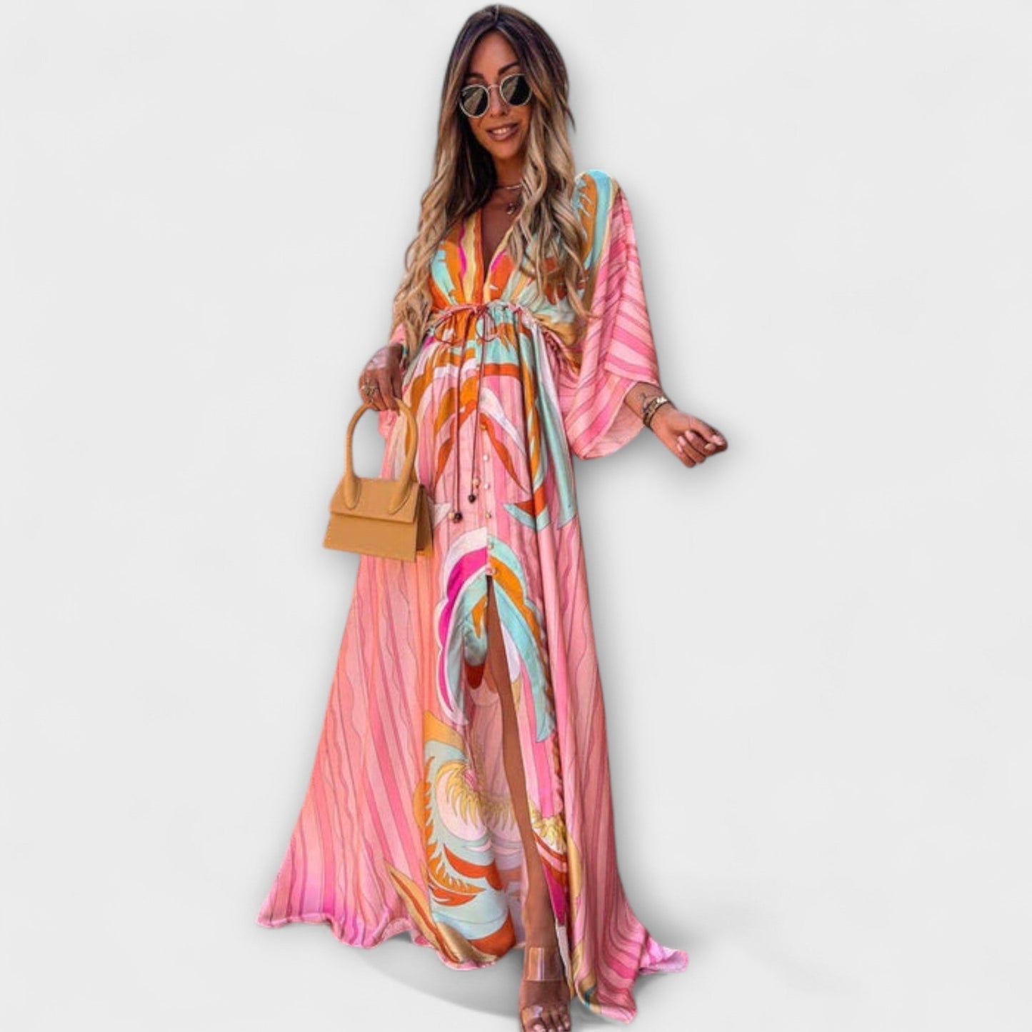 Colorful All Occasion Fabric Dress - Nocini