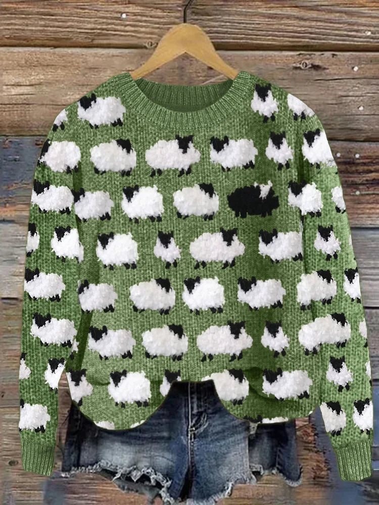 Comfy Women's Graphic Crew Neck Sweatshirt - Nocini
