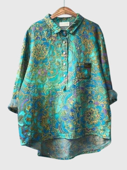 Women's Pretty Flower Pattern Top