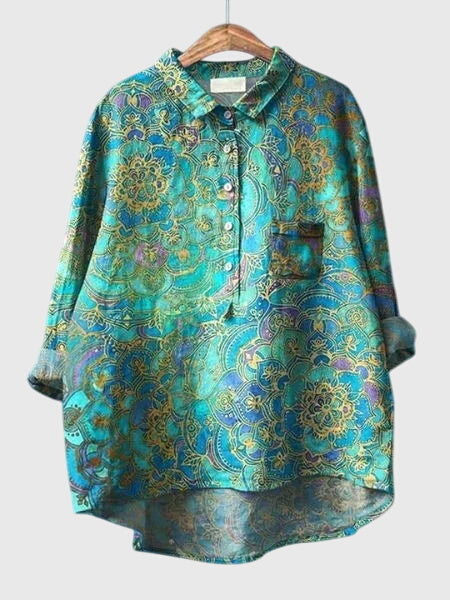 Pretty Floral Lightweight Women's Blouse