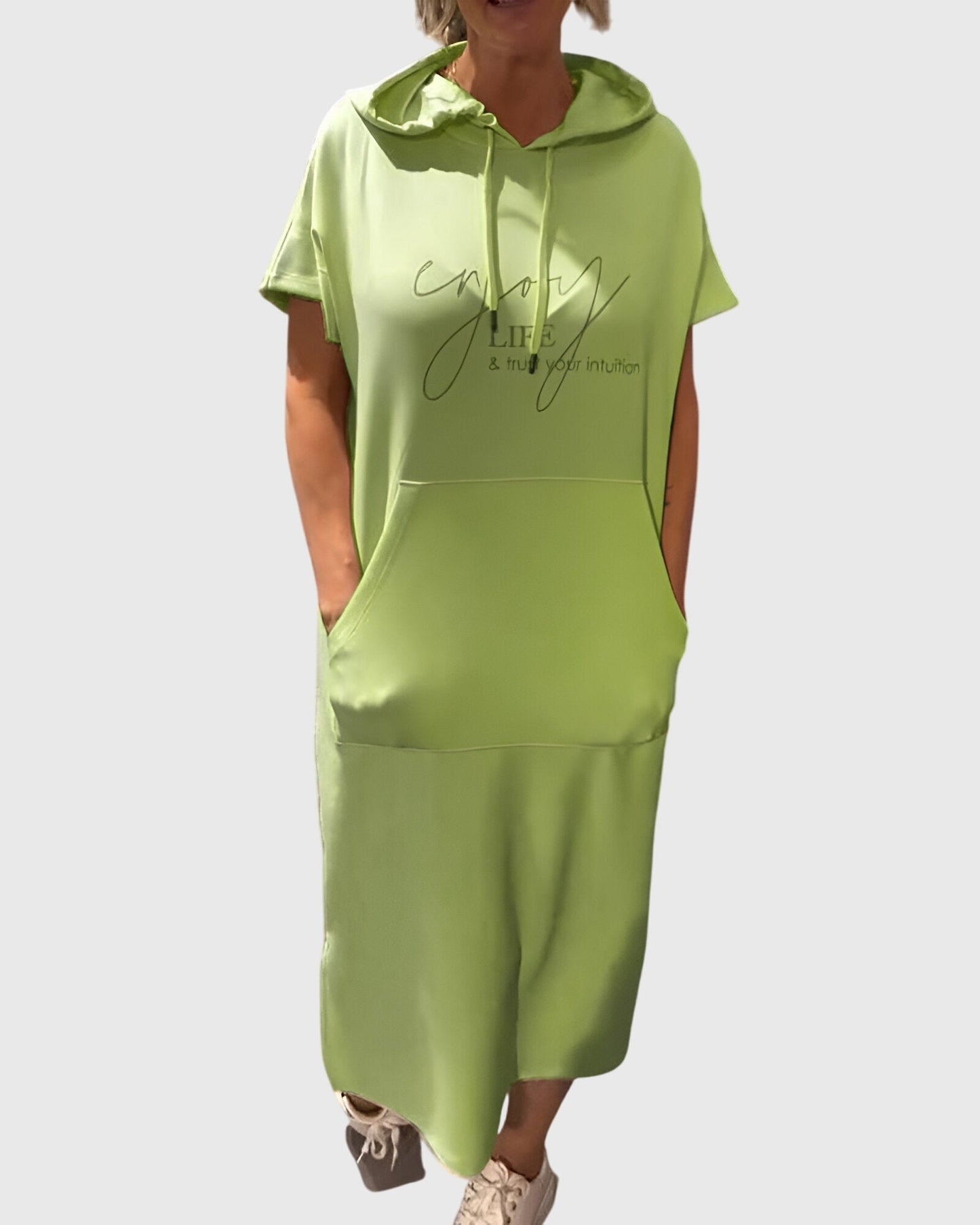 Relaxed Fit Hooded Dress