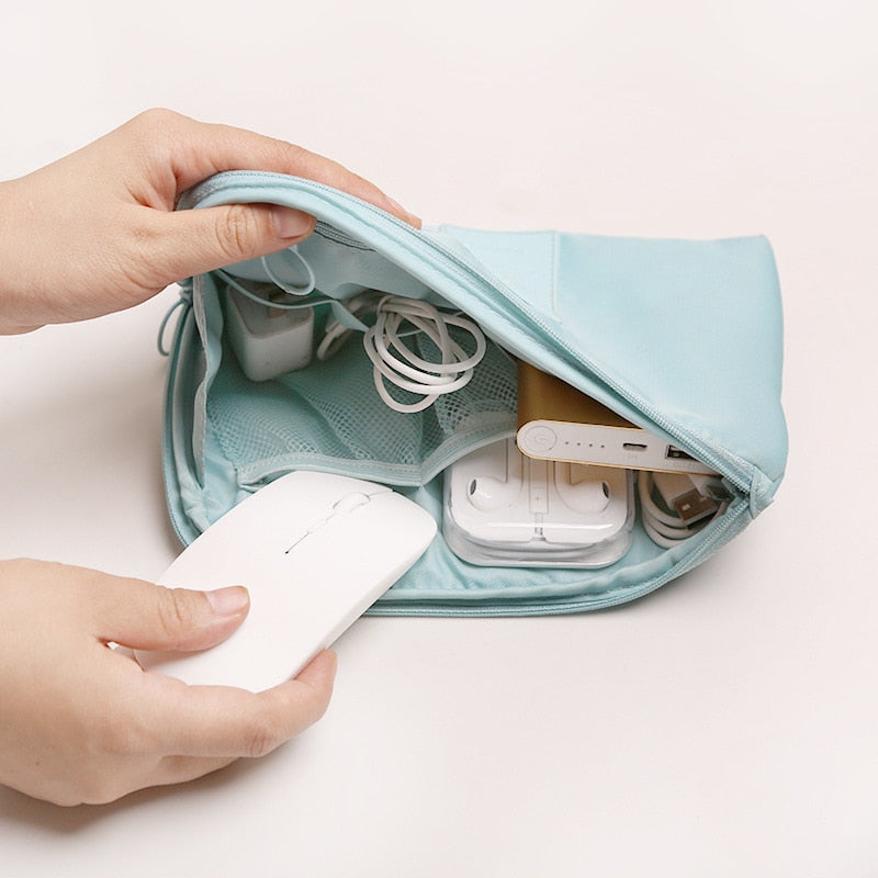 Portable Travel Cable Storage Case