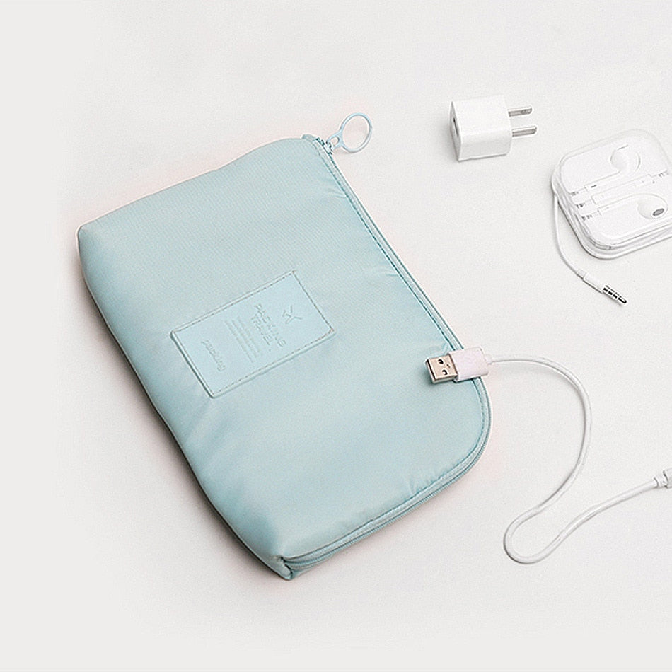Portable Travel Cable Storage Case