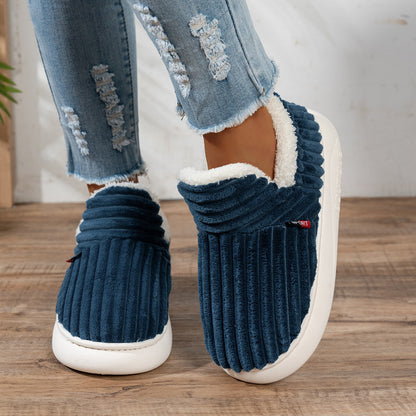 Warm Cozy Women's Slipper Shoes with Grip Soles