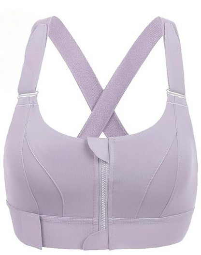 Adjustable High Support Sports Bra – Nova-Purple-S-The Livary