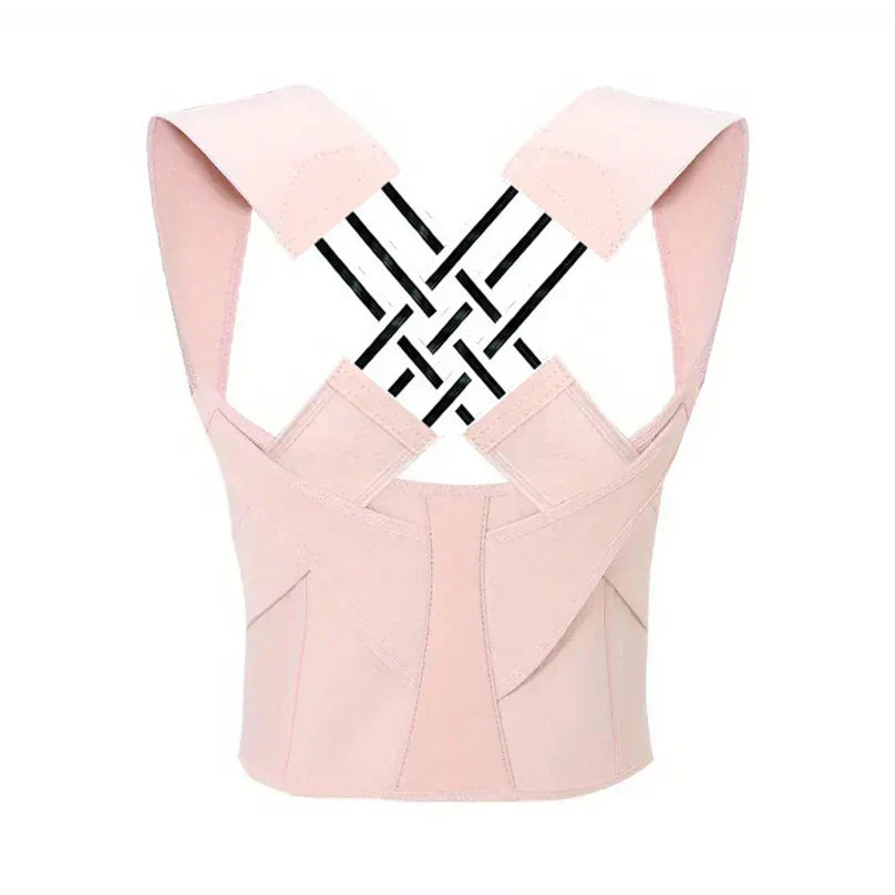 ADJUSTABLE POSTURE CORRECTOR FOR WOMEN AND CHILDREN - BREATHABLE BACK SUPPORT-Pink Style-Nora Luxe