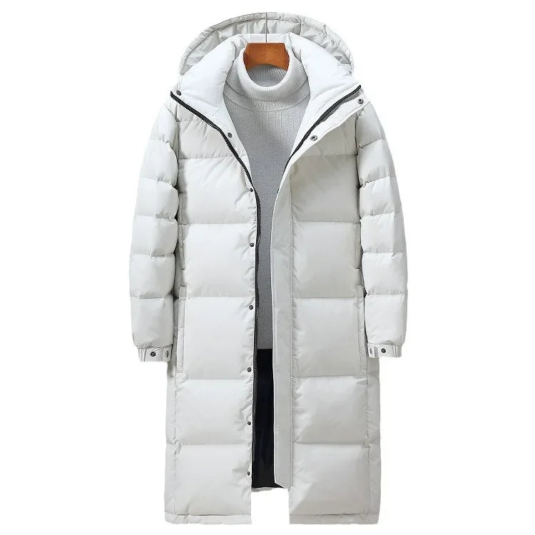 Warm Men's Down Parka Coat - Pexav