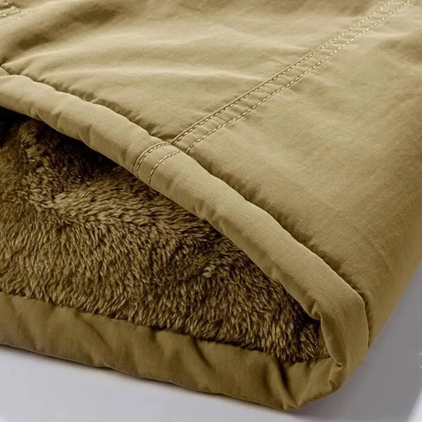 Warm Fleece Lined Hooded Parka Jacket