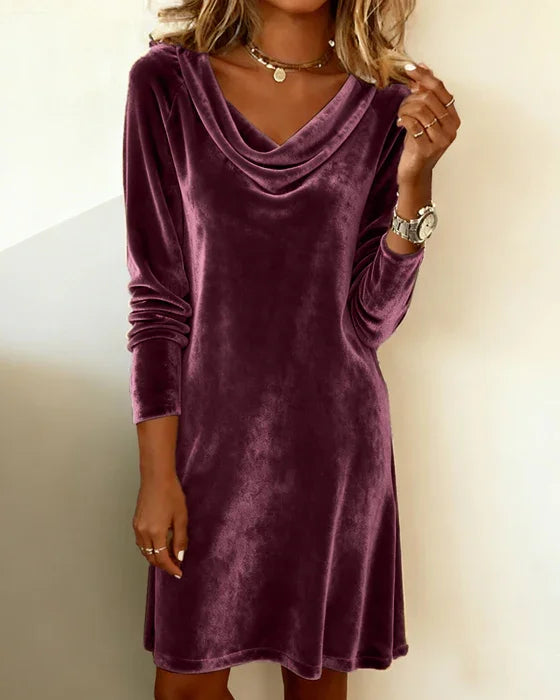 Luxurious Soft Velvet Evening Dress