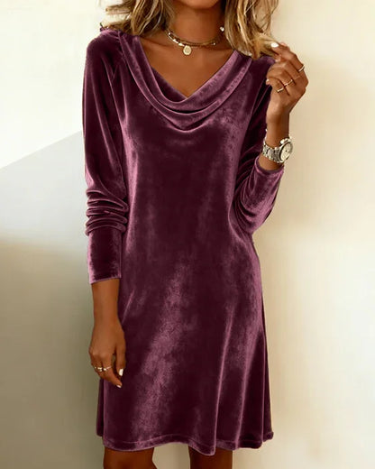 Luxurious Soft Velvet Evening Dress