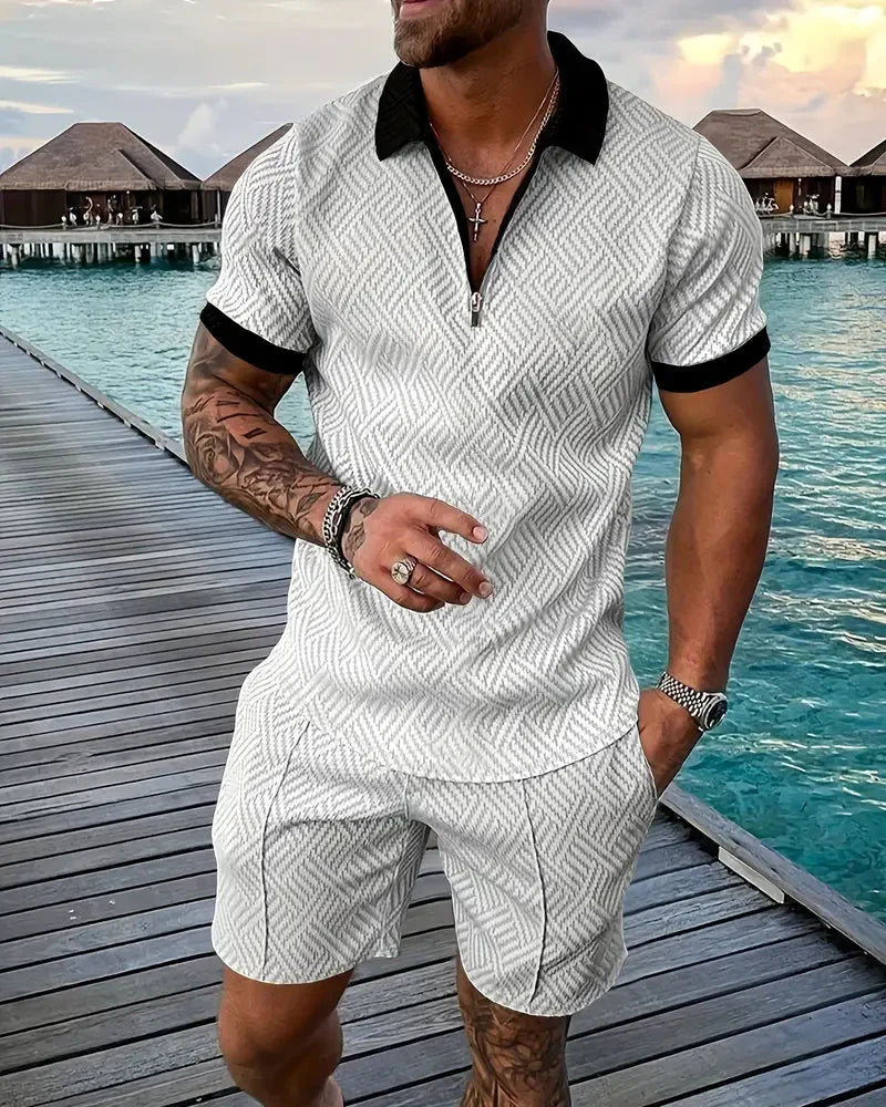 Relaxed Fit Hooded Summer Jogger Suit