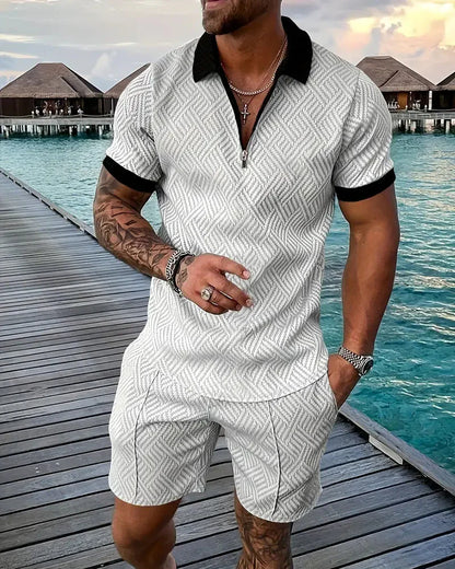 Relaxed Fit Hooded Summer Jogger Suit