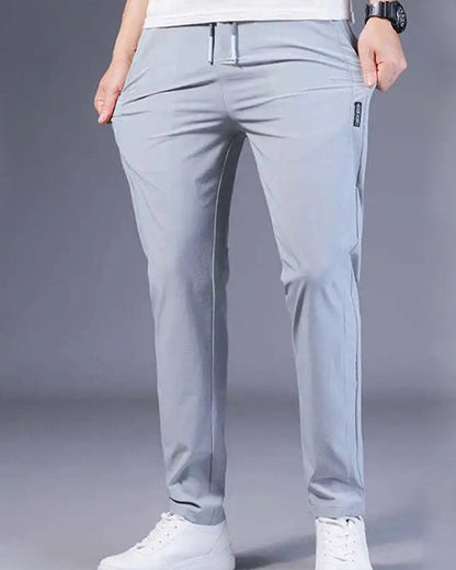 AeroFlex Trousers: Super Fast Drying, Stretch Comfort-Dark blue-M-Nora Luxe