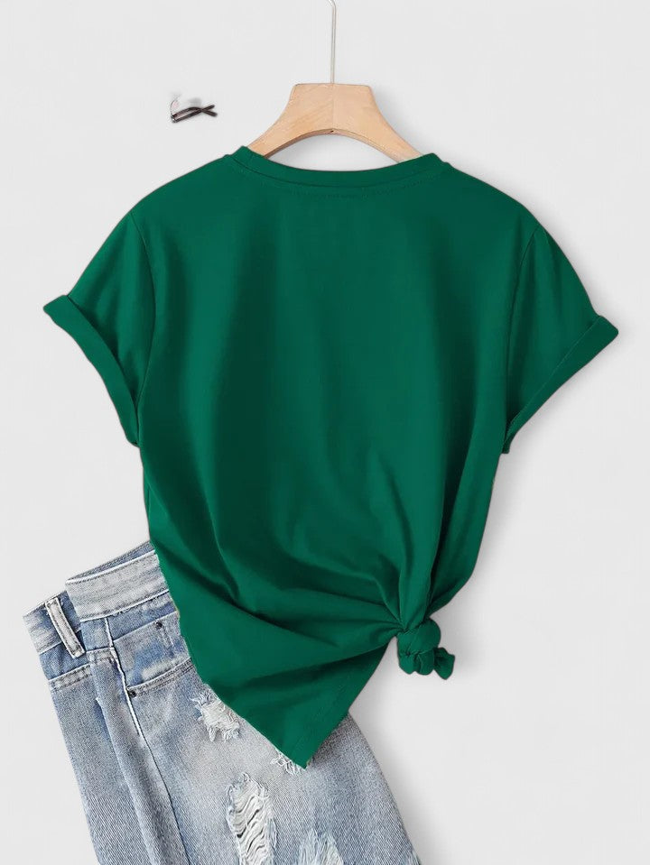 Soft Casual Short Sleeve Tee Shirt