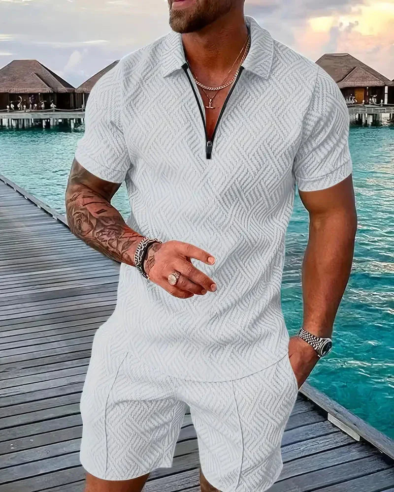 Relaxed Fit Hooded Summer Jogger Suit