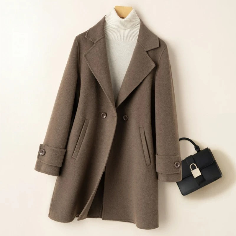 Comfortable Double Breasted Women's Winter Coat