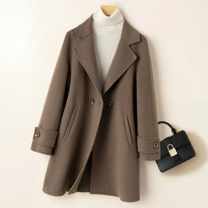Comfortable Double Breasted Women's Winter Coat