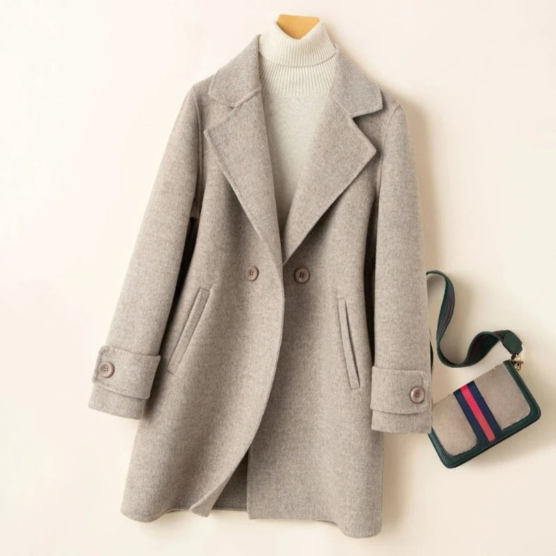 Comfortable Double Breasted Women's Winter Coat