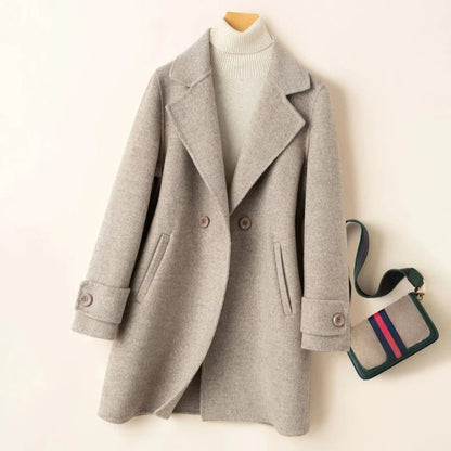 Comfortable Double Breasted Women's Winter Coat