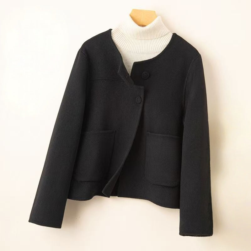 Comfortable Open Front Women's Coat - Warm Casual Jacket