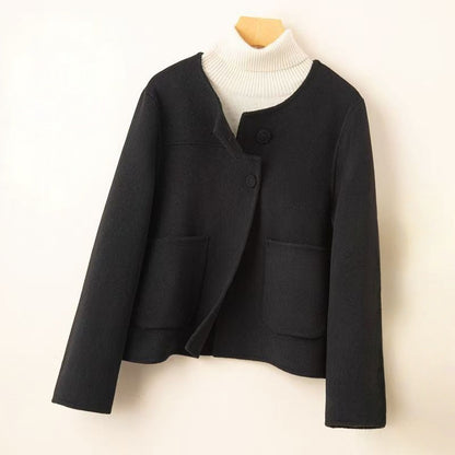 Comfortable Open Front Women's Coat - Warm Casual Jacket