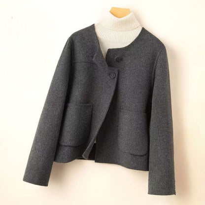 Comfortable Open Front Women's Coat - Warm Casual Jacket