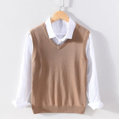 Classic Fit Crew Neck Mens Sweater Vest – Relaxed Everyday Wear - Nocini