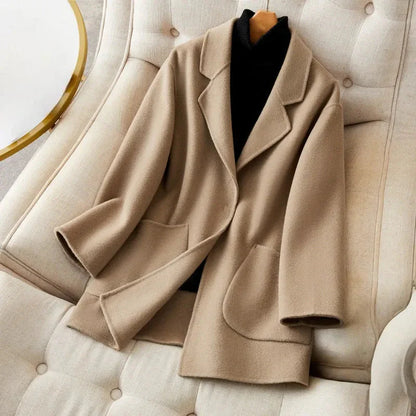 Comfortable Knee Length Women's Coat - Soft Casual Style - Nocini
