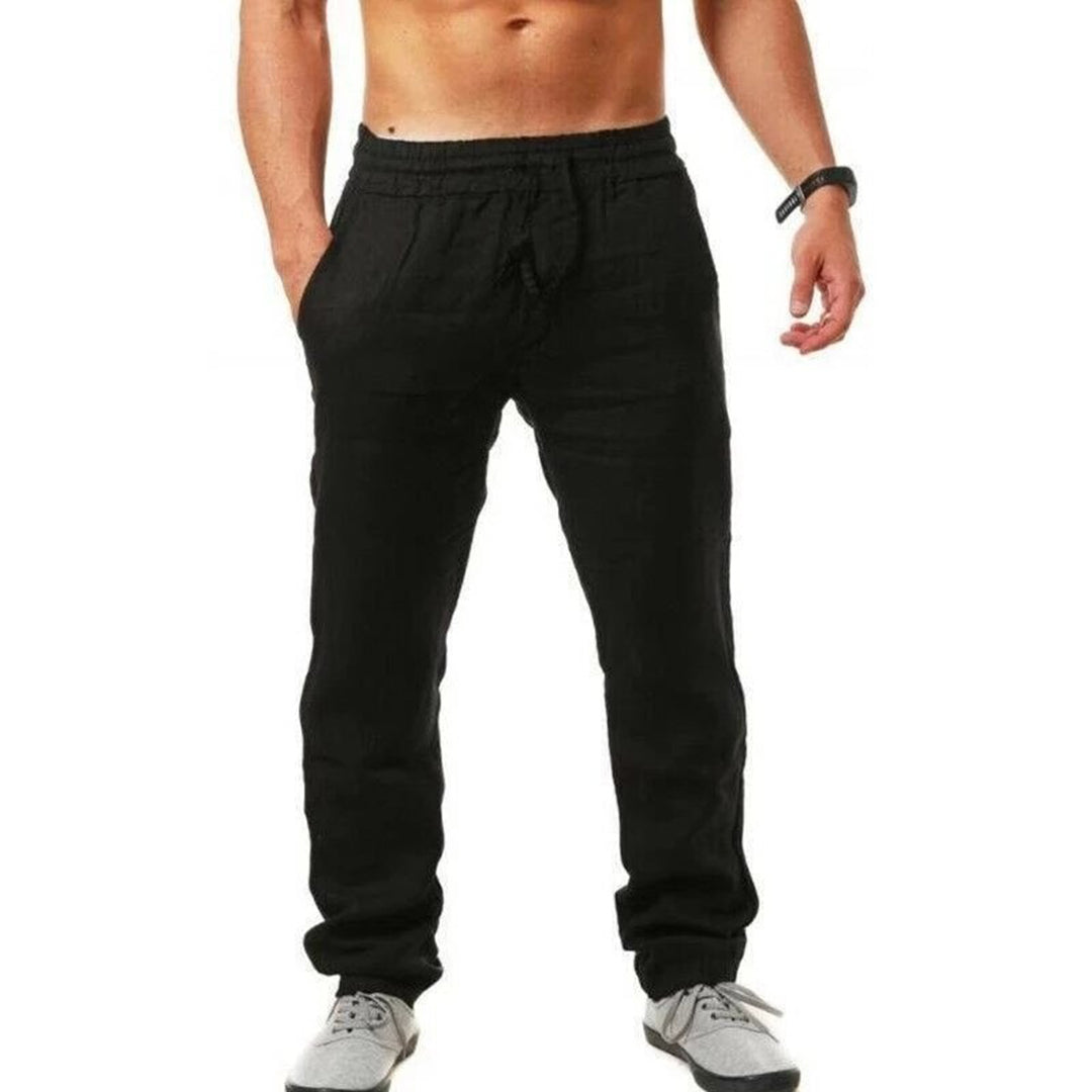 Lightweight Casual Mens Linen Pants - Pexav