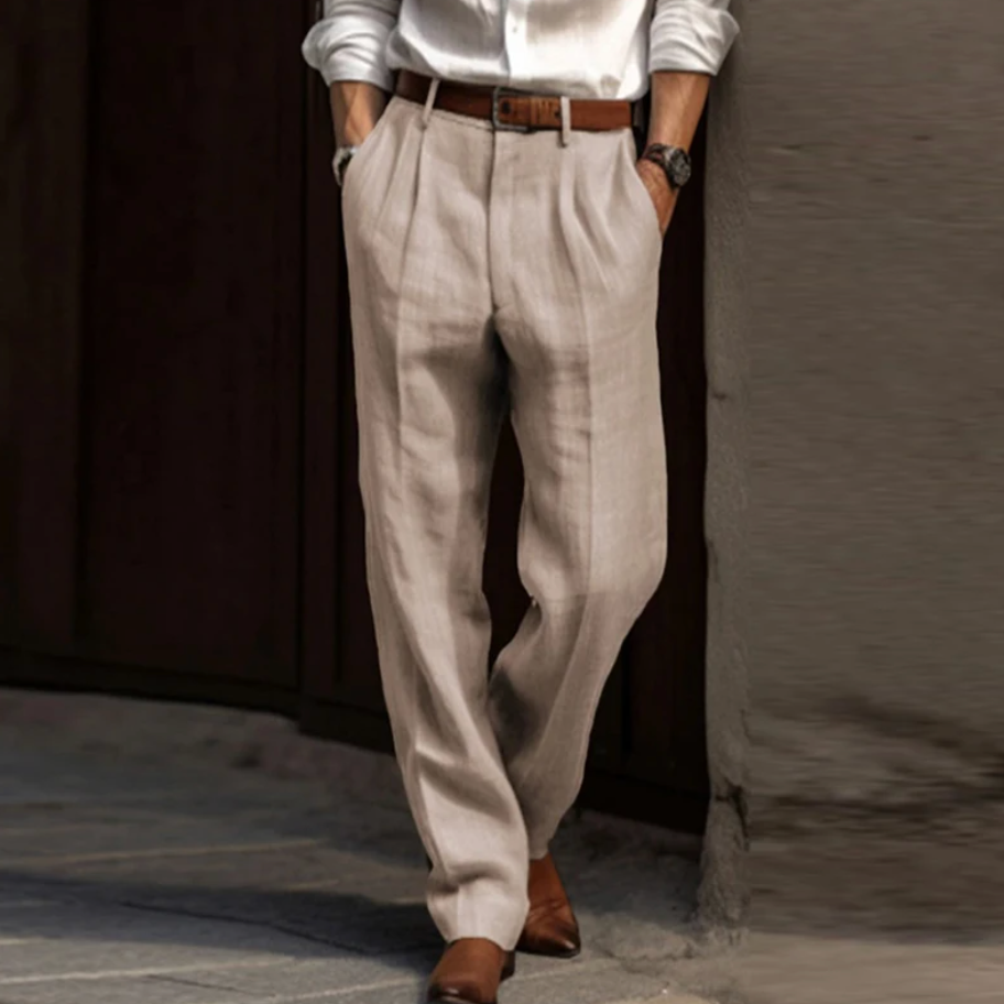 Lightweight Linen Pants for Men Summer Wear - Pexav