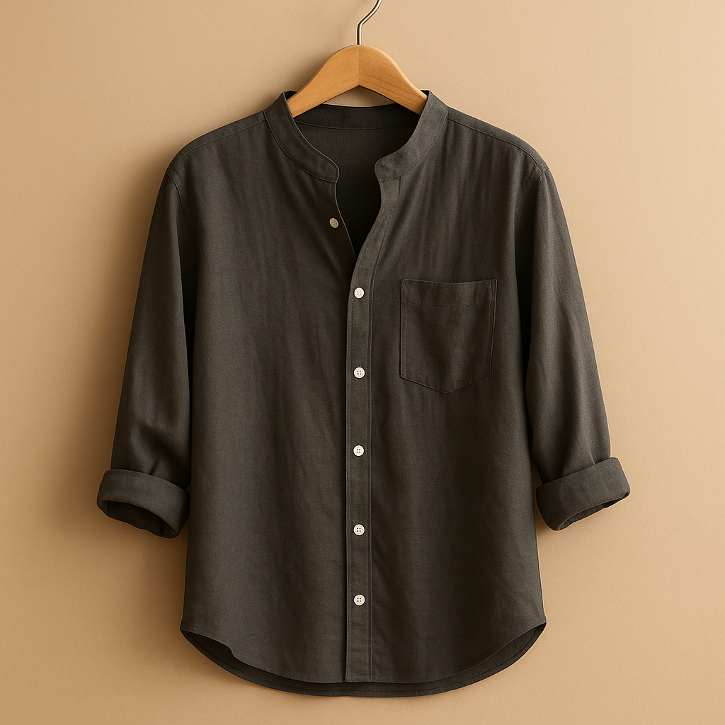 Airy long sleeve shirt for women with a lightly tailored fit, suitable for casual outfits, office wear, and formal occasions.