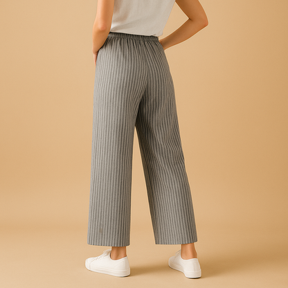 Women’s airy summer pants with breathable fabric and a comfortable fit, perfect for spring days, summer outings, or chic casual wear.