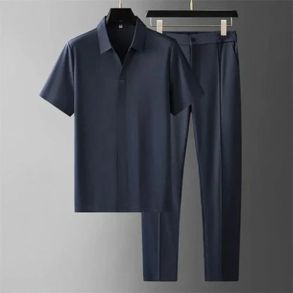 Classic 2-Piece Suit for Men Smart Formal Wear - Olytrend