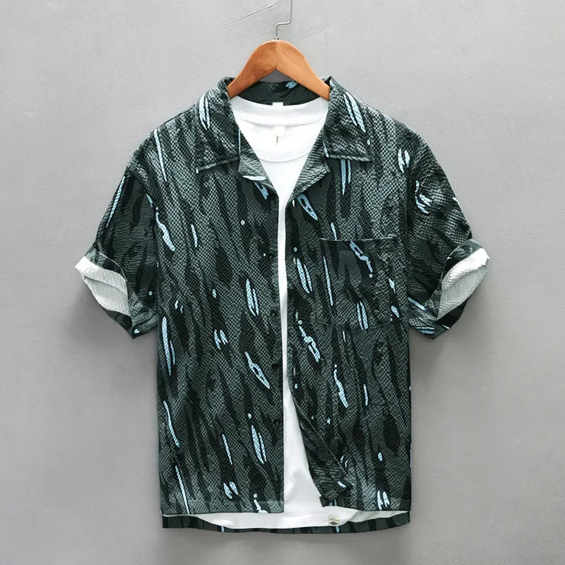 Classic Casual Short Sleeve Dress Shirt - Olytrend