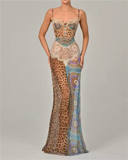 Elegant Womens Strappy Long Maxi Dress - Olytrend