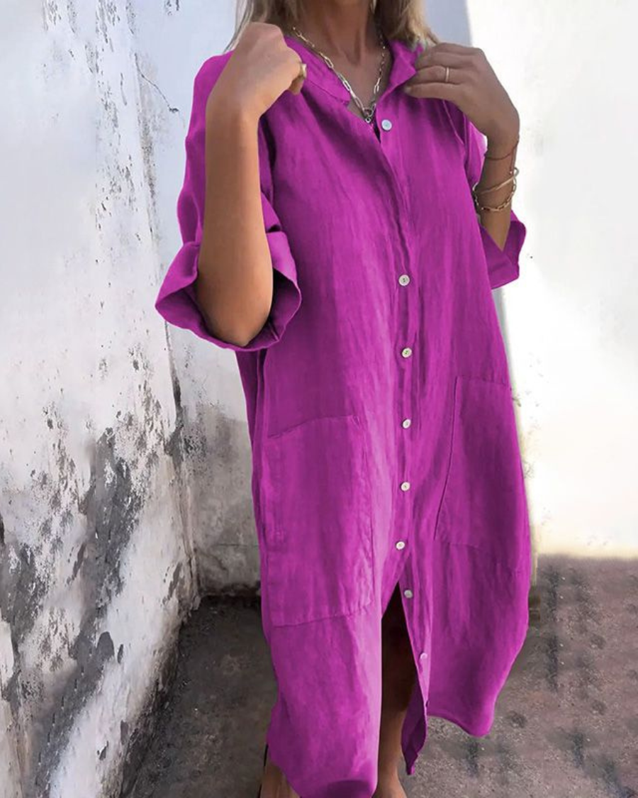 Image of Alison | Women's Button-Down Midi Dress