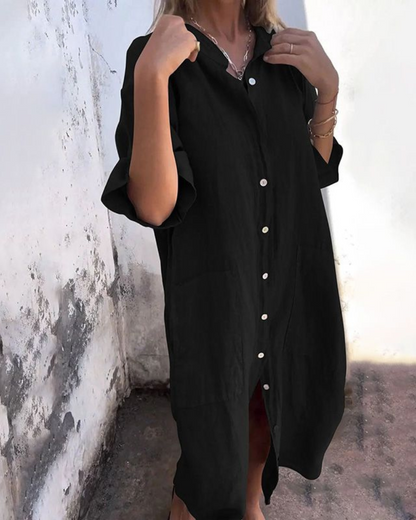 Image of Alison | Women's Button-Down Midi Dress