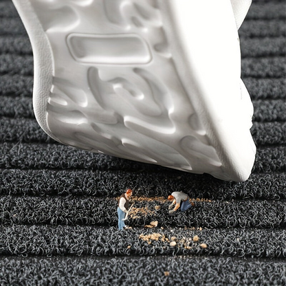 All-Season Door Mat for Indoor and Outdoor - WeatherGuard Pro-Gray-19.69 × 31.50 inches-Nora Luxe