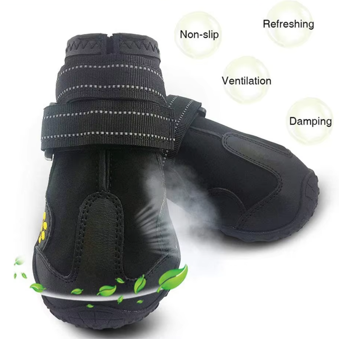 All-Weather Dog Boots for Safe Adventures-Black-1-Nora Luxe