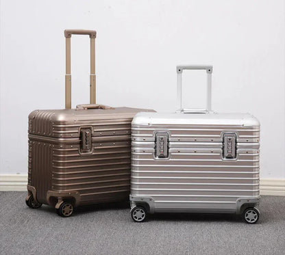 Aluminum-Magnesium hard case – Monaco-Silver-S (43 L)-Nora Luxe