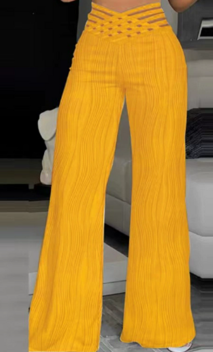 Image of Alyssa | Women's High-Waisted Wide Leg Dress Pants