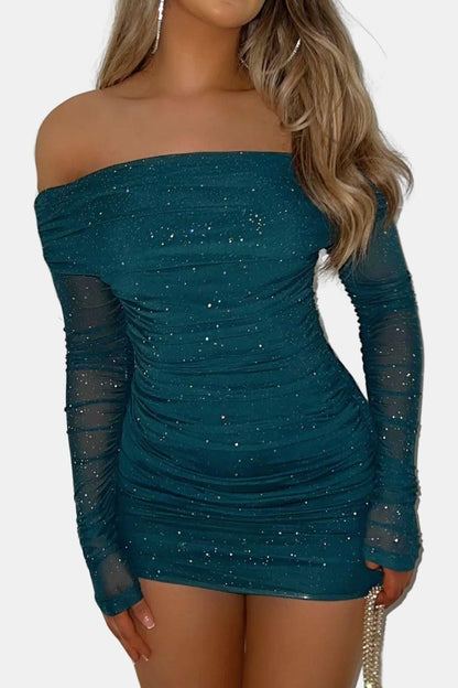 Image of Amanda | Women's Off the Shoulder Mini Dress