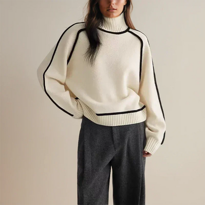 Luxurious Red Crew Neck Sweater